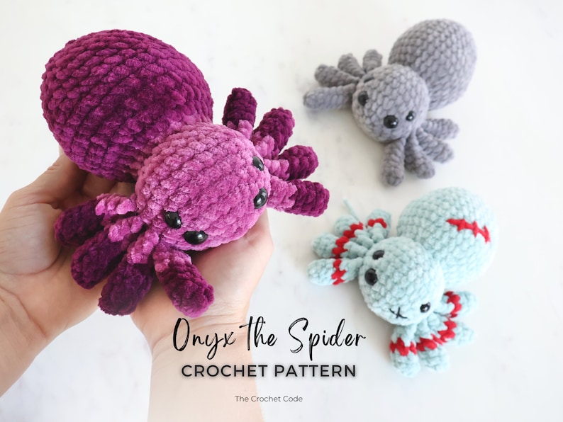 High detail shot of a beautiful two toned light and dark orchid purple spider