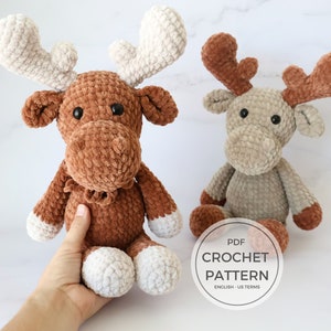 Crochet Amigurumi Moose Pattern | Instant Download in English