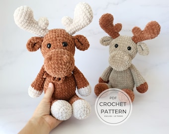 Crochet Amigurumi Moose Pattern | Instant Download in English