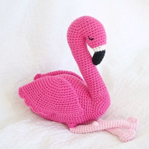 Flamingo Crochet Amigurumi Pattern Perfect unique bird gift image 3