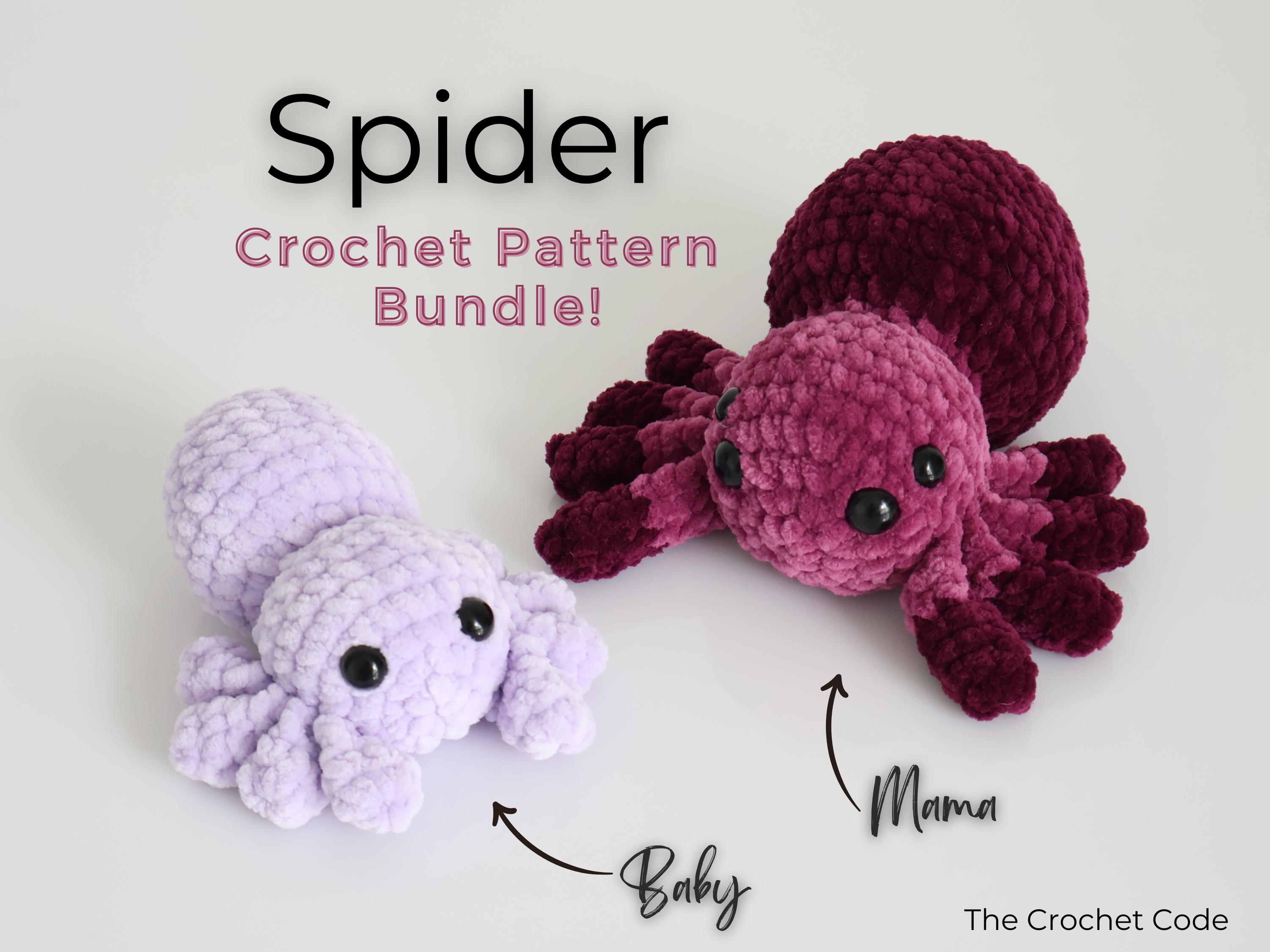 32 Spider Crochet Patterns for Cute, Creepy, and Giftable Makes 19 Spider Crochet Pattern Bundle