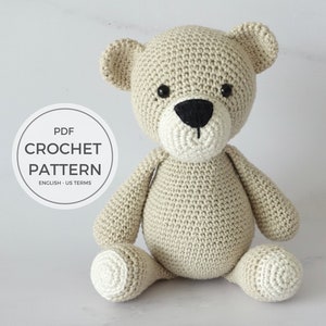 Cute and Cuddly Bear Crochet Amigurumi Pattern - Step-by-Step Instructions