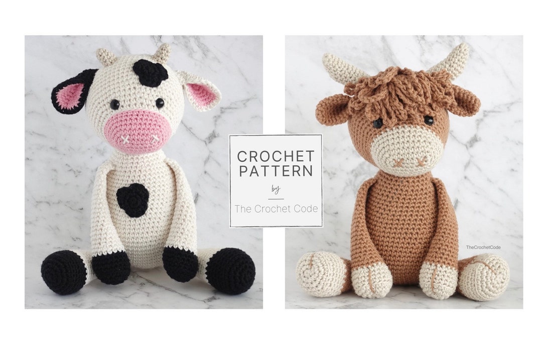 Crochet along with me (new cow) whimsical stitches 