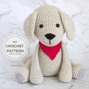 DIY Labrador Golden Retriever Crochet Amigurumi Pattern - Perfect Gift for Dog Lovers