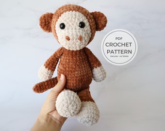 Crochet Monkey Amigurumi Pattern - Instant Download