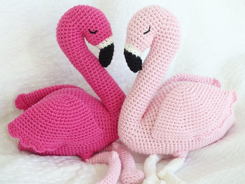 Flamingo Crochet Amigurumi Pattern Perfect unique bird gift image 5