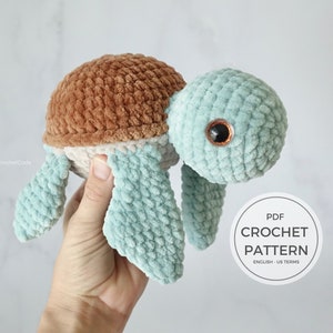 Low Sew Crochet Turtle Amigurumi Pattern - Create This Classic Sea Creature Stuffed Animal