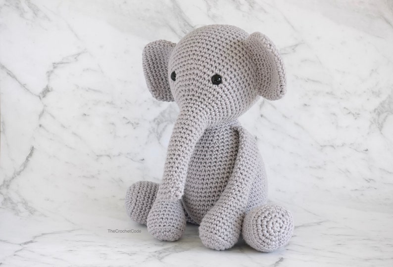 Adorable Crochet Elephant Plush: Stuffed Toy Amigurumi Pattern for Crochet Animal Lovers image 4