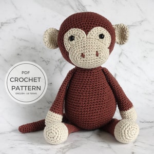 Monkey Pattern - Crochet Your Own Safari Amigurumi Stuffed Animal