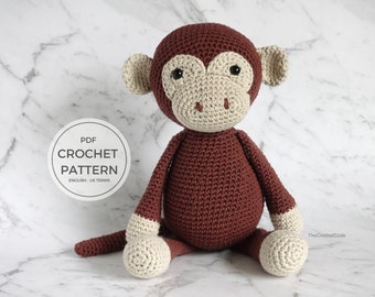 Monkey Pattern - Crochet Your Own Safari Amigurumi Stuffed Animal