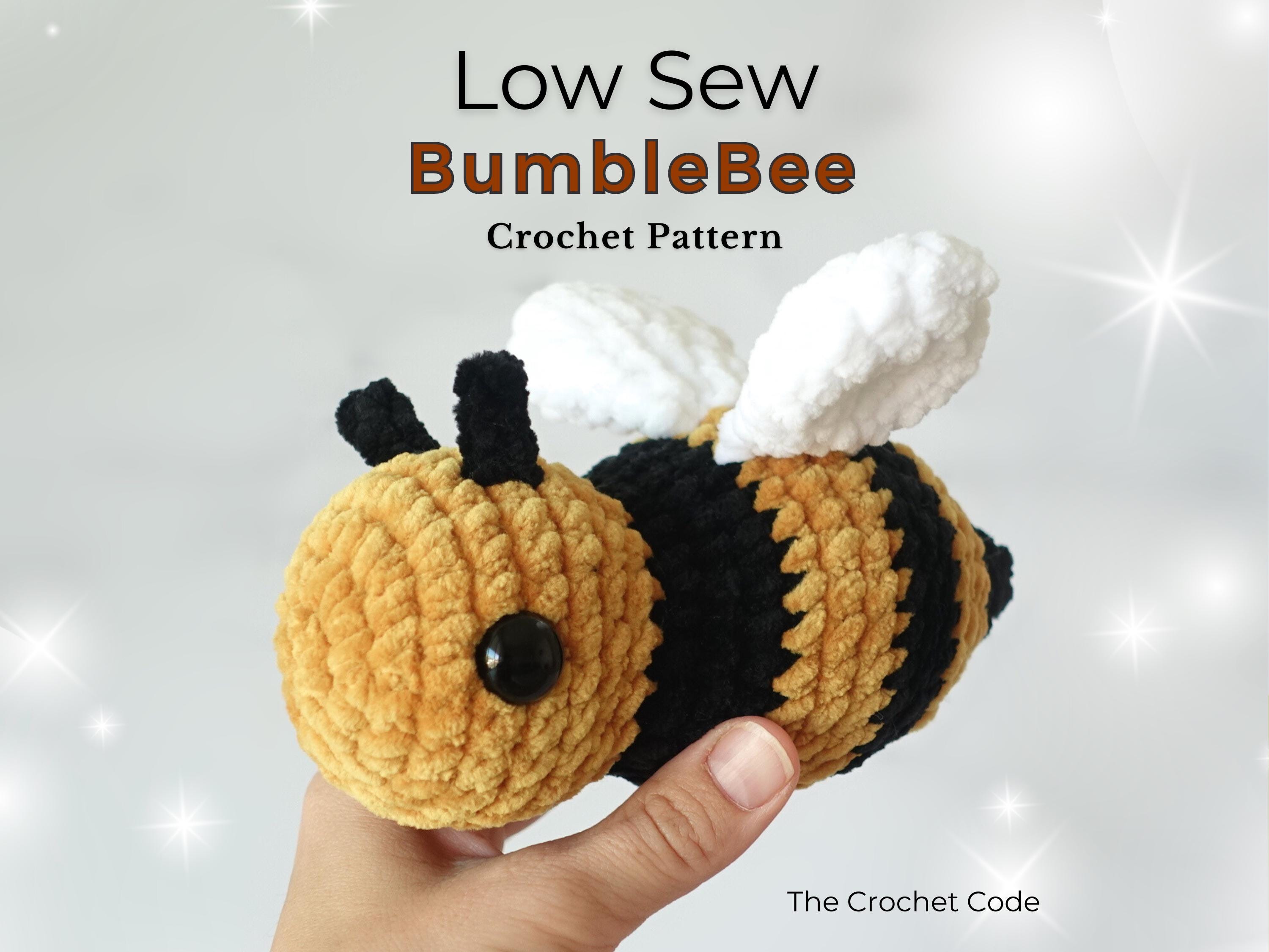 Bumblebee Crochet Pattern, Cute Bee Amigurumi Pattern, Crochet Plushie Pattern, Easy Beginner friendly Crochet Pattern, Digital Download PDF