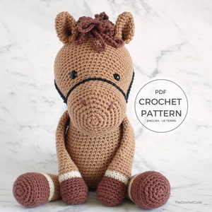 Crochet Cute Horse Amigurumi Pattern for Instant Digital Download