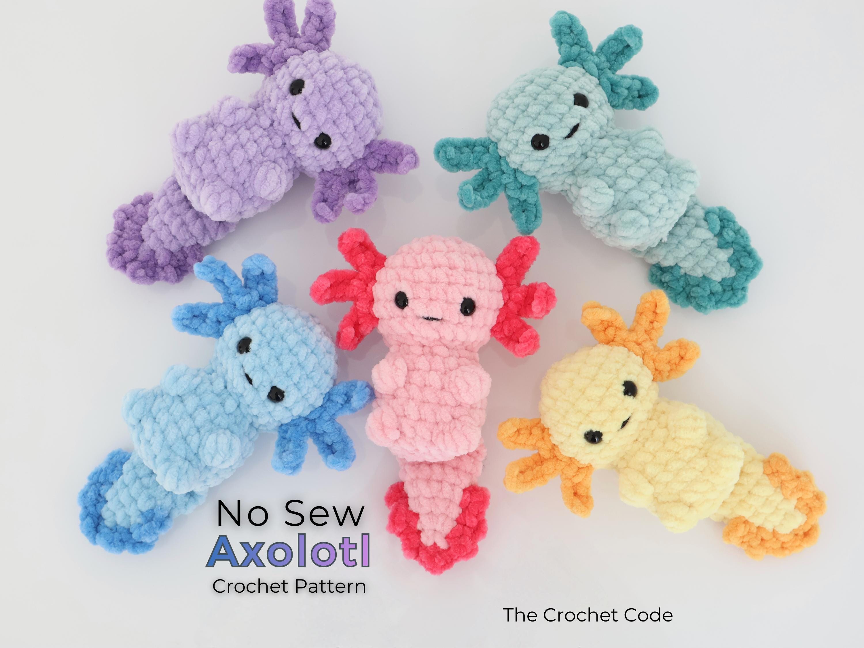 Axolotl Crochet Pattern Quick & Easy Beginner Amigurumi