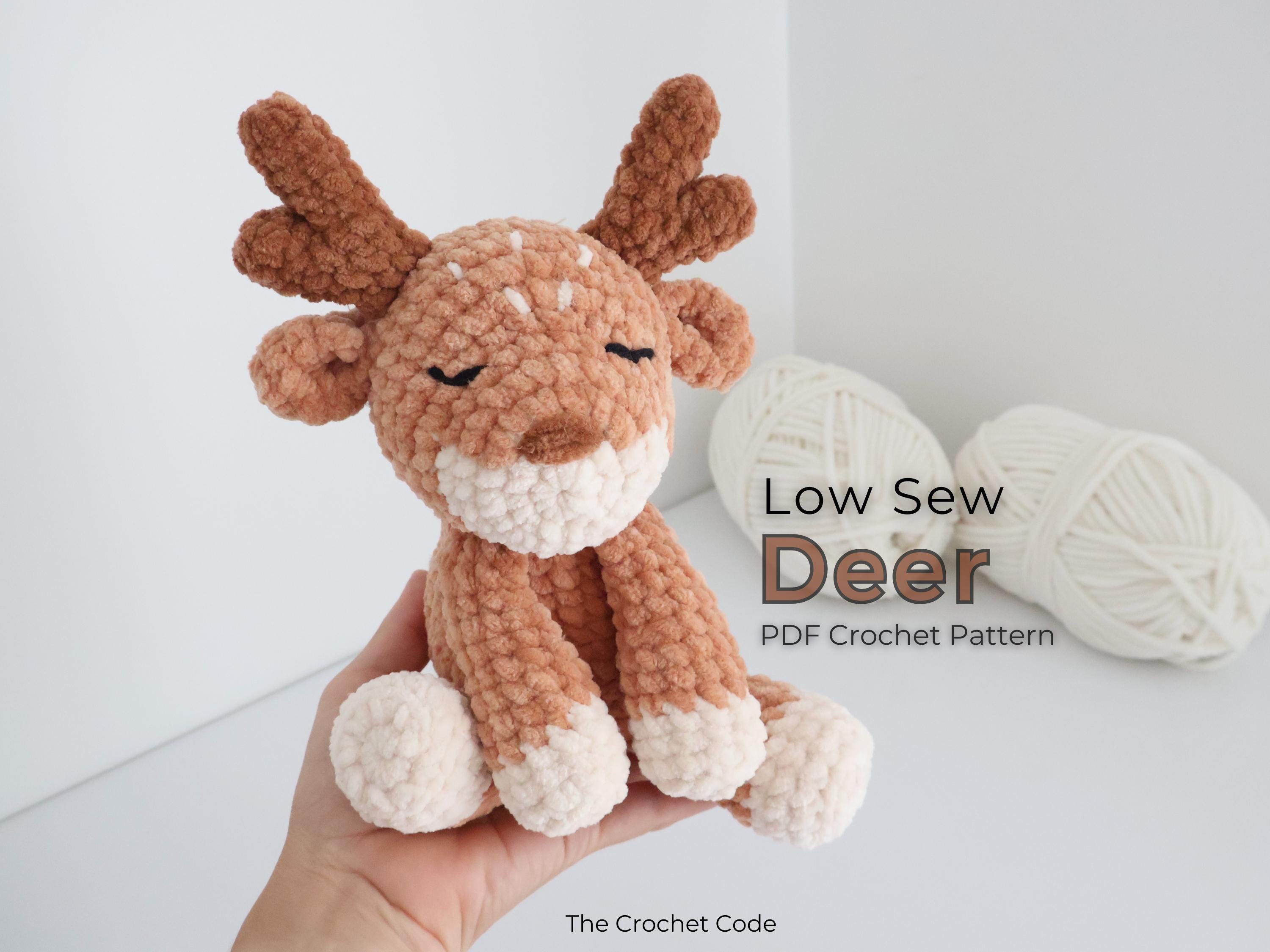 39 Deer Crochet Patterns for Woodland, Holiday, and Amigurumi Projects 12 Low Sew Deer Crochet Pattern Christmas Reindeer Amigurumi