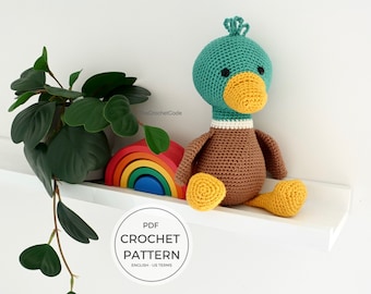 Crochet Amigurumi Duck Stuffed Toy Pattern – DIY Gift (PDF Pattern)