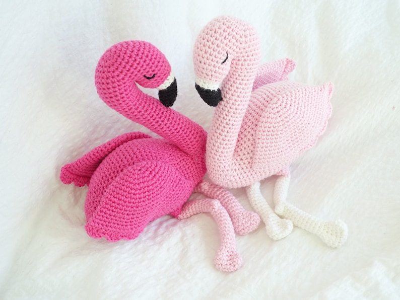 Flamingo Crochet Amigurumi Pattern Perfect unique bird gift image 7