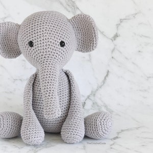 Adorable Crochet Elephant Plush: Stuffed Toy Amigurumi Pattern for Crochet Animal Lovers image 8