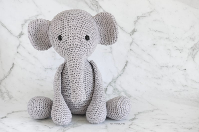 Adorable Crochet Elephant Plush: Stuffed Toy Amigurumi Pattern for Crochet Animal Lovers image 8