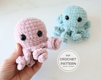 DIY No-Sew Crochet Baby Octopus Amigurumi Pattern: Perfect for Leftover Yarn Stash!