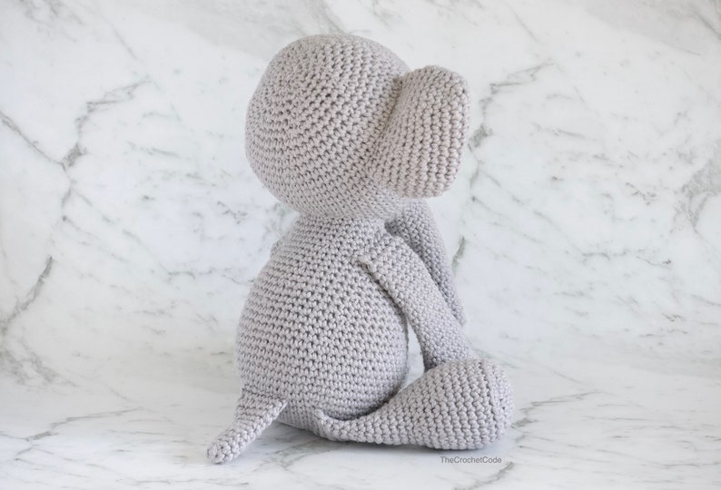Adorable Crochet Elephant Plush: Stuffed Toy Amigurumi Pattern for Crochet Animal Lovers image 5