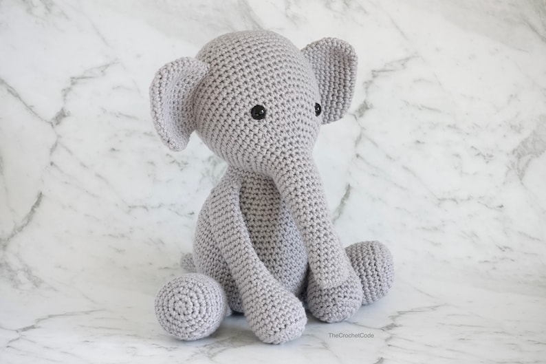 Adorable Crochet Elephant Plush: Stuffed Toy Amigurumi Pattern for Crochet Animal Lovers image 3