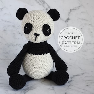 Create Your Own Cute & Cuddly Panda Bear with this Crochet Pattern