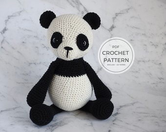 Crochet Panda Bear Pattern, Amigurumi Toy (PDF Pattern)