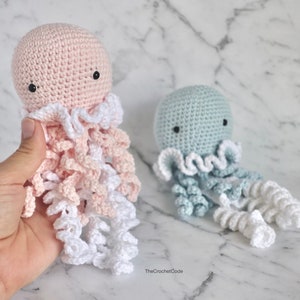 No sew Crochet Jellyfish Amigurumi Pattern Unique Handmade Gift for a Baby image 5