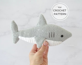 Handcrafted Shark Amigurumi Crochet Pattern - Instant Download DIY Craft