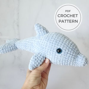 Amigurumi Crochet Dolphin Pattern - Cute Underwater Crochet Stuffed Toy