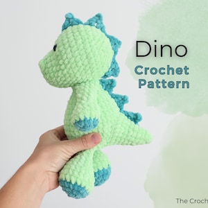 Stegosaurus Crochet Pattern – Amigurumi Dinosaur Plushie PDF – Cute Prehistoric Toy – Easy Crochet Pattern for Beginners - Low Sew Plushie