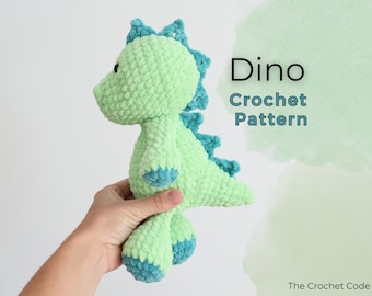Stegosaurus Crochet Pattern: Low Sew Amigurumi Dinosaur Plushie (PDF Download)