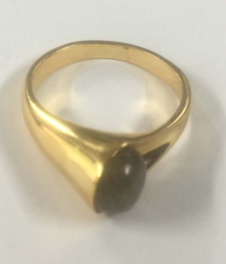 Labradorite Round Cabochon Horn Style Handmade 925 Sterling Silver 18 crt Gold Plated Ring,Labradorite Ring,Cabochon Round Ring Silver