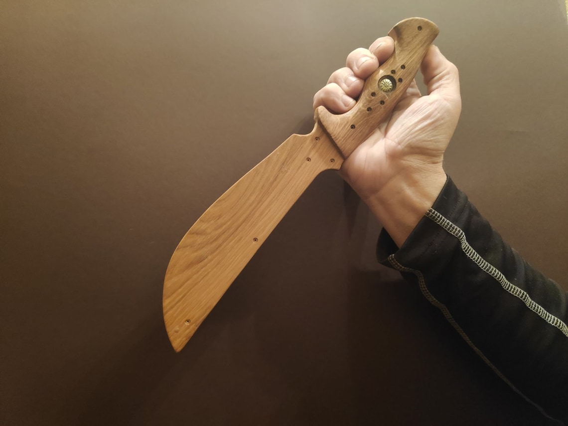 Handmade Wooden Knife 12.59, Training Knife, Handmade Weapon, Hand