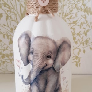 Bud vase, reed diffuser bottle, Elephant gift, elephant present.