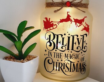 Christmas Night Light, Santa gift, father Christmas present.