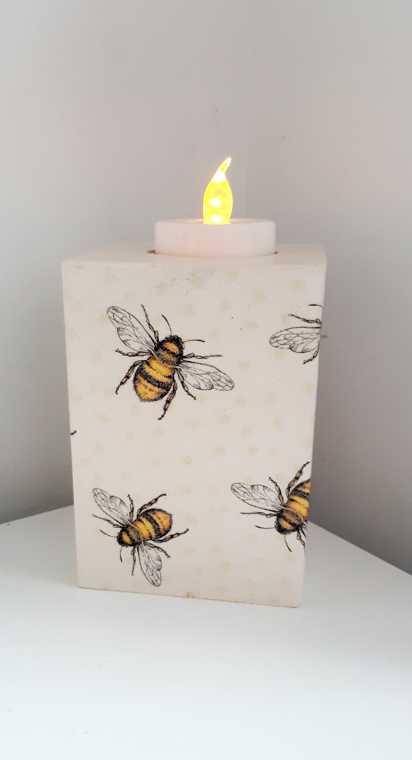 Bumble bee tea light holder bee birthday gift bumble bee Etsy