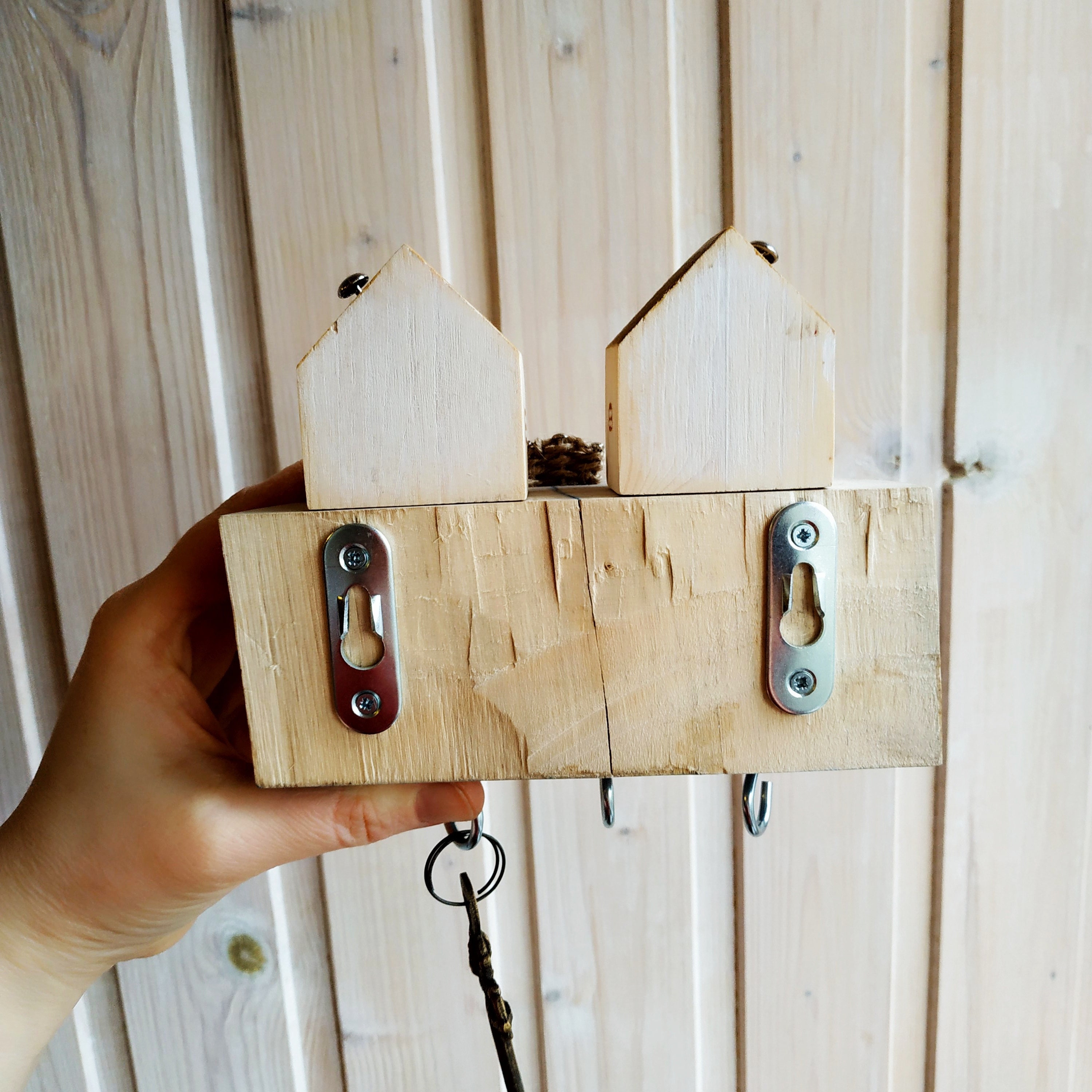Schlüsselhalter für Wand rustikale Holzhäuser Etsy