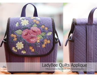 Sewing pattern to make Backpack by Lady Bee - PDF pattern INSTANT DOWNLOAD