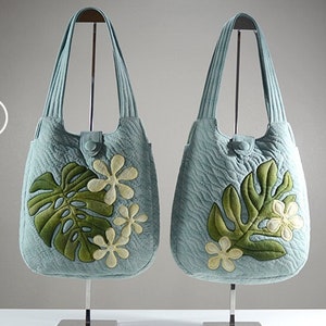 Hawaiian Quilt Bag | Shoulder Bag Pattern Only, PDF pattern INSTANT DOWNLOAD