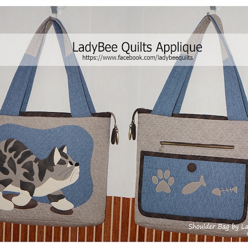 Shoulder Bag Sewing Pattern by Lady Bee PDF Pattern INSTANT Etsy