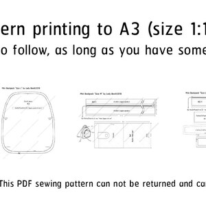 Mini Backpack Sewing Pattern PDF Pattern INSTANT DOWNLOAD - Etsy
