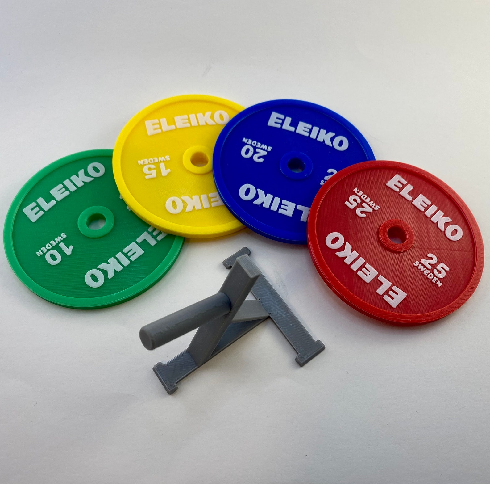 3D Printed Weight Plate Coaster Set with Plate Tree Stand Etsy