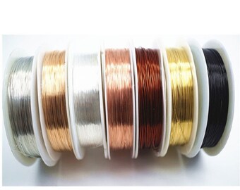 Copper wire 0.4 mm Fuchsia color reel 15 meters