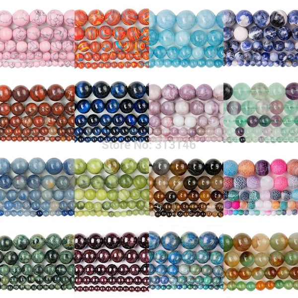 CHENYUE Unisex Semi-Precious Gemstone Stretch Bracelet