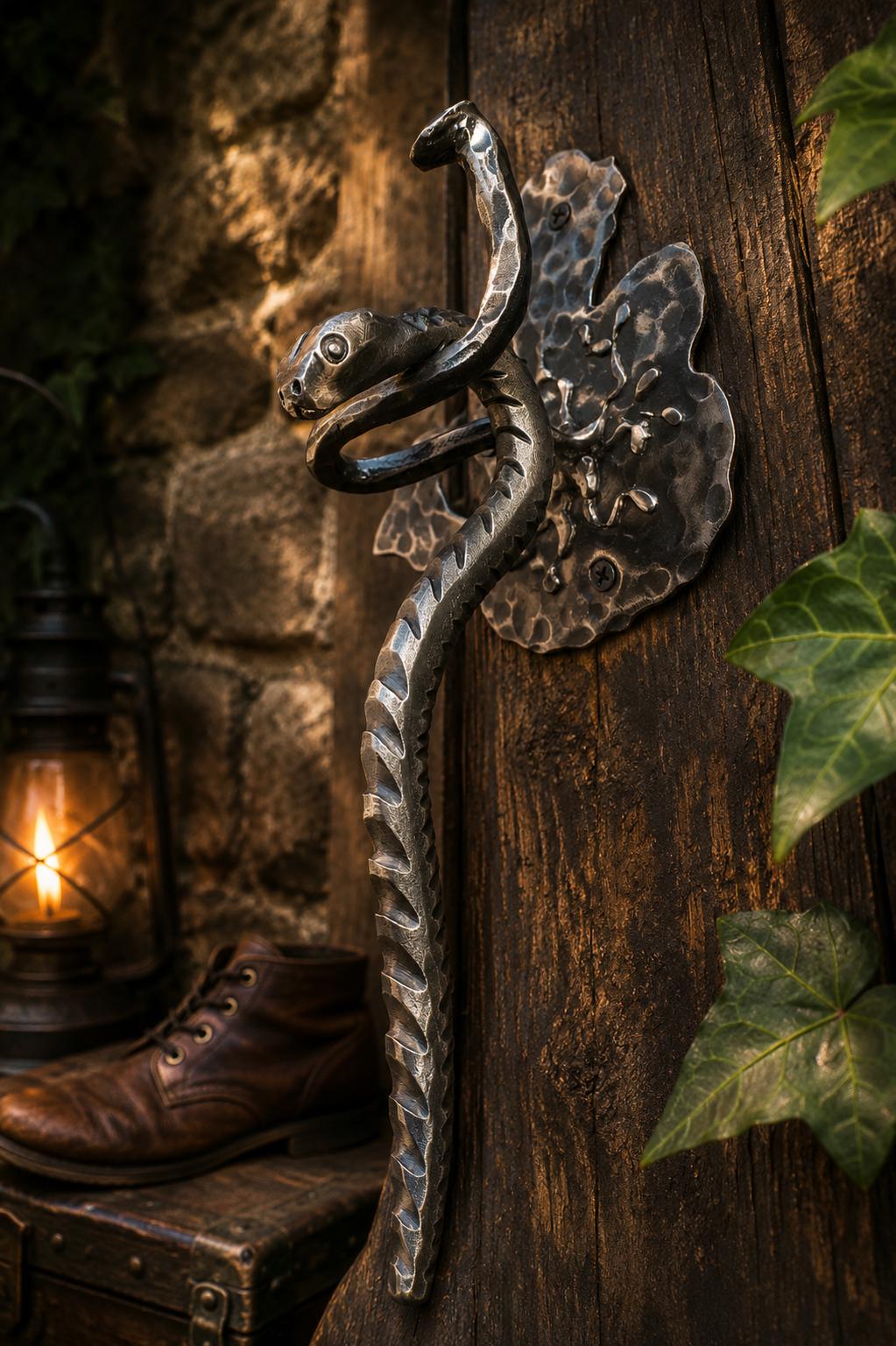 Forged Steel Snake Shoe Horn – Handmade Metal Wall Decor - Etsy