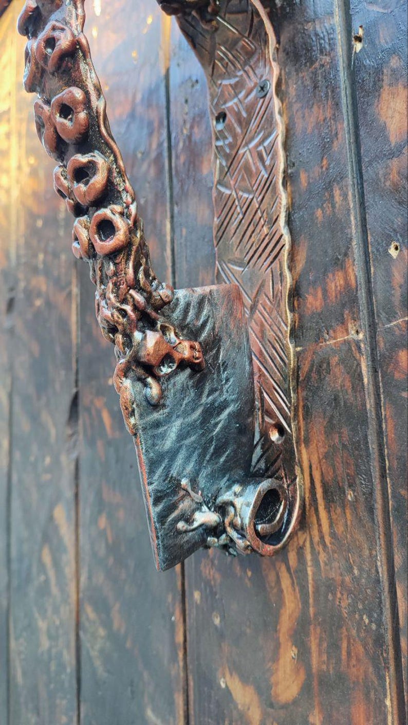 Hand-forged Wrought Iron Kraken Door Handle | Gothic Steampunk Decor - Etsy