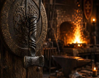 Amuleto del Martillo de Thor: Colgante Mjolnir de acero, Viking Obereg