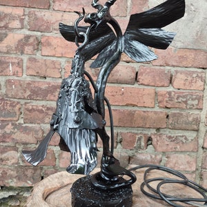 Dragon lamp .Dragon lamp light. Lamp light art.