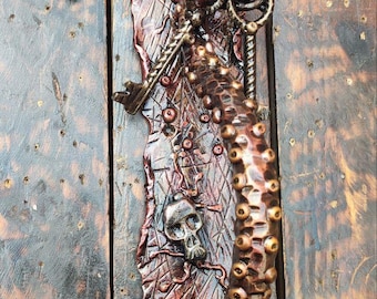 Manija de puerta con tentáculo de pulpo / Herrajes para puertas Kraken / Decoración náutica pirata steampunk